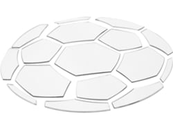 Espejo Sencillo Pegar Pared Adhesivo Fútbol Acrílico Plateado Textura Decoración Dormitorio Estar Fina Niño