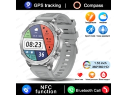 (gris) Smartwatch Con Pantalla Hd De 1,53 Pulgadas, Gps, Nfc Y Capacidades De Llamadas.