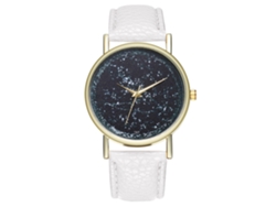 Reloj De Pulsera Unisex Minimalista Blanco Zhoulianfa De Piel Sintética Con Movimiento De Cuarzo.