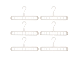 Organizadores de armario multifuncionales con agujeros, perchas mágicas para ahorrar espacio, almacenamiento para ropa pesada, camisas, pantalones y vestidos.