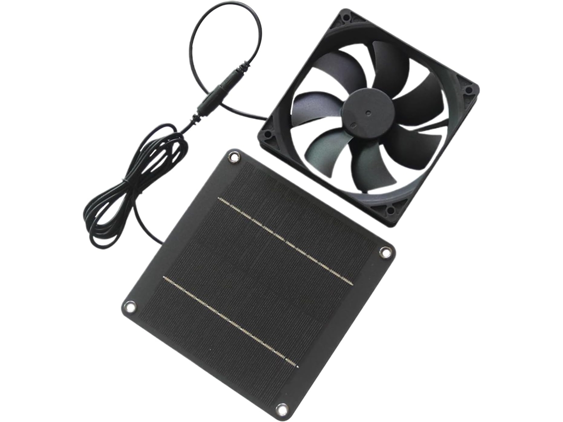 Ventilador Extractor Solar Impermeable Generico De 20 W, Ventilador Solar Para Cobertizos Para Invernaderos