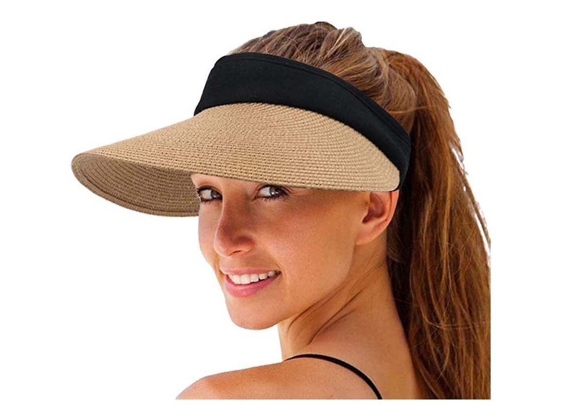 2026-sombrero Visera De Paja Ancha Protección Uv Verano Plegable Estilo Coreano Para Playa