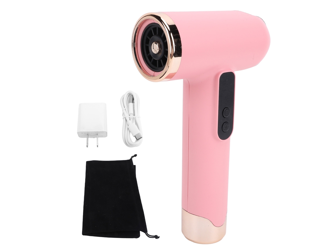 Secador De Pelo Inalámbrico Recargable Por Usb, 100000 Rpm, 200 W, Silencioso, Portátil, Enchufe Estadounidense.