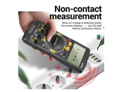 Numérique Ultra-pince Multimètre De Stockage Professionnel Compteur Auto Voltmètre Ac Dc Résistance