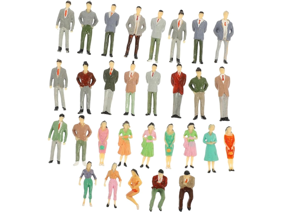 Figuras En Miniatura Coloridas, 30 Piezas, Modelos Arquitectónicos Para Niños Y Niñas.