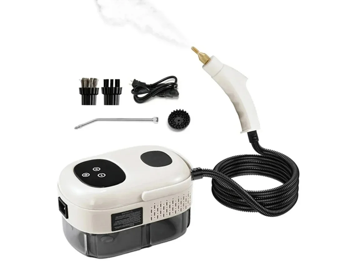 Limpiador a vapor inteligente de alta presión y alta temperatura, 1100 ml, 2500 W, para hogar, aire acondicionado, cocina y automóvil.