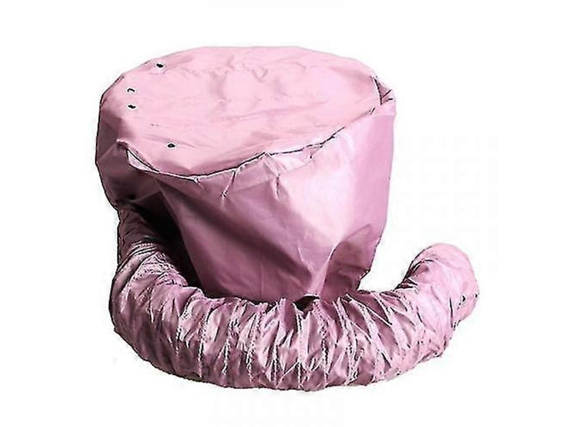 Secador de pelo portátil de alta velocidad con gorro para uso en salones y en el hogar, con accesorio de cubierta suave para tratamientos capilares.