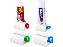 Dispensador De Pasta De Dientes, Juego De 4 Dispensadores Con Ruedas, Práctico Y Fácil De Usar, Ideal Para Niños.