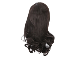 Pelo De Pelo Largo Ondulado Negro Resistente Al Calor Y De Moda Para Mujeres