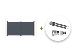 Pack portón eléctrico batiente EIGER 3m H.180cm + motor ranger b150