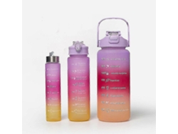 Juego de 3 botellas de agua deportivas Rosewell de gran capacidad para niñas y niños