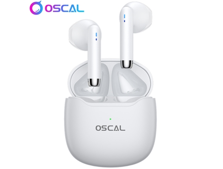Auriculares Bluetooth True Wireless OSCAL HiBuds 5 Blanco