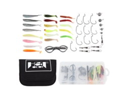 Mali kit de Iscas para Pesca com 42 Peças Iscas Realistas e Anzóis Afiados Conjunto Profissional para Pesca Ao Ar Livre