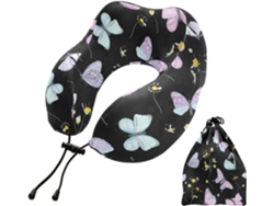 Almohada Viaje Dormir Aviones Espuma Viscoelástica Poliéster Viscoelástica. Fácilmente Soporte Fácil