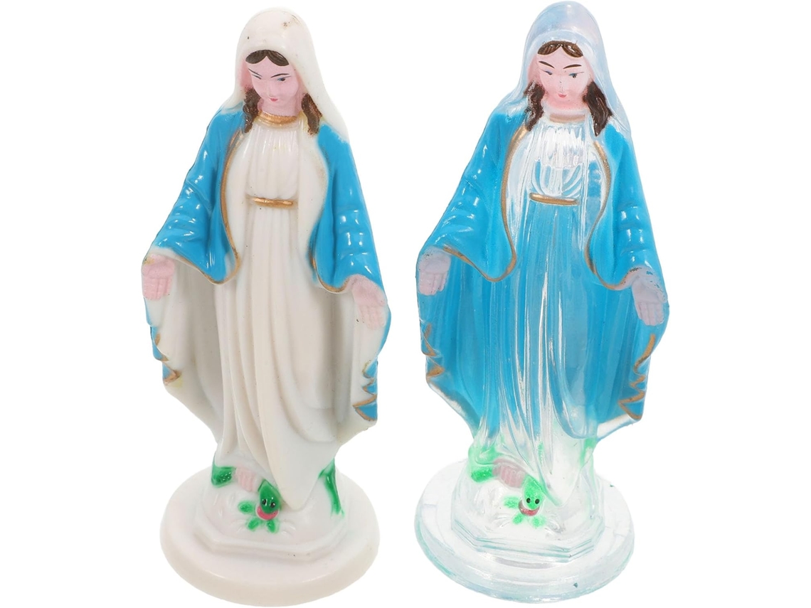2 Decoración Conjunto De Estatuillas Resina