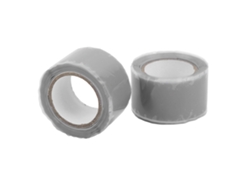 2 unidades de cinta adhesiva de silicona autofusionable para aislamiento e impermeabilización, para la reparación de tuberías y mangueras - Gris