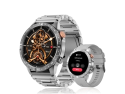 Reloj inteligente Bestvite AK57 con pantalla AMOLED HD de 1,43 pulgadas y llamadas Bluetooth (plateado)
