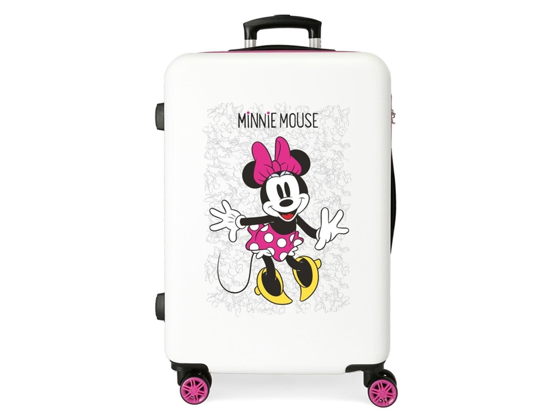 Maleta de Viaje DISNEY Enjoy The Day (Mediana - Blanco - 48 x 68 x 26 cm)
