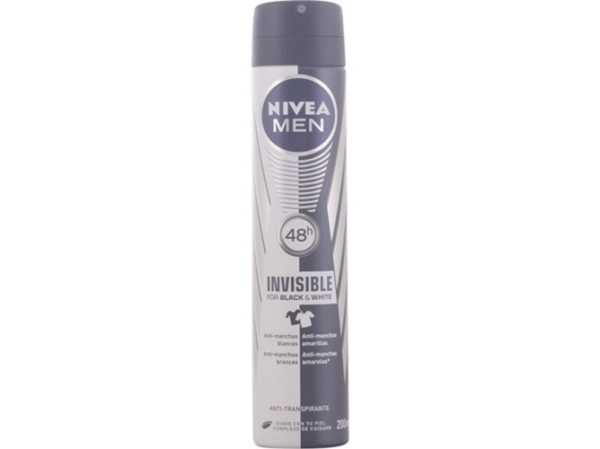 Desodorante NIVEA MEN Negro White Invisible Spray (200 ml)