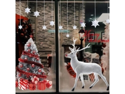 Pegatinas Navideñas Para Ventanas 2025: Papá Noel, Muñeco De Nieve, Decoraciones Navideñas Para Hacer Tú Mismo.