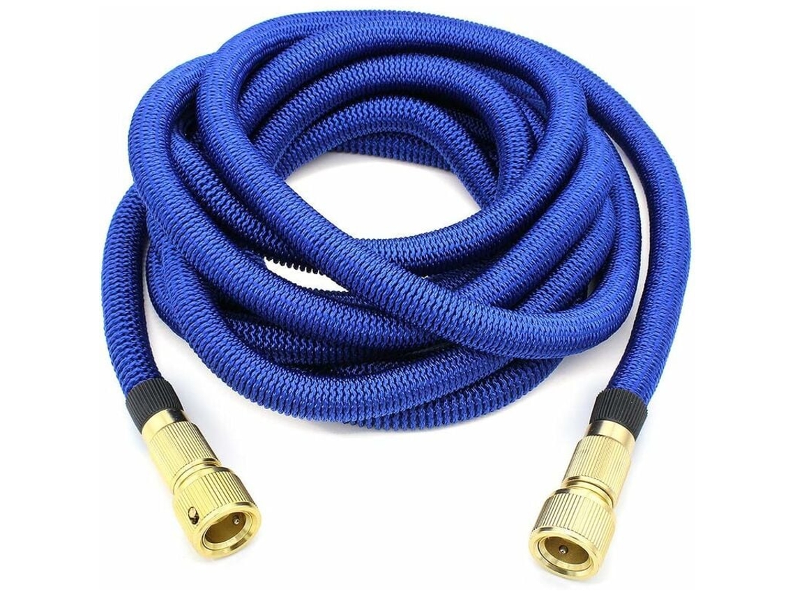 Manguera de agua flexible, manguera de jardín retráctil para jardinería, lavado de autos, limpieza de paredes exteriores y pulverización intensiva.