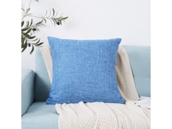 2026-40877-fundas De Almohadas Decorativas De Lino 20x20 Pulgadas, Azul Cielo, Para Sofá, Sala De Estar, 2 Unidades
