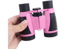 Prismáticos ENKERS para niños a prueba de golpes para niños de 3 a 12 años de alta resolución 10 x 22 para niños-rosa