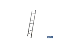Escalera aluminio 9 peldaños 2,50 mtros