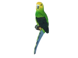 Estatua decorativa de loro de resina para jardín, estatuas de pájaros, césped, miniatura Bs38065