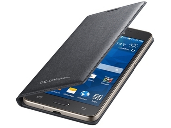 Funda SAMSUNG Flip Galaxy Grand Prime gris