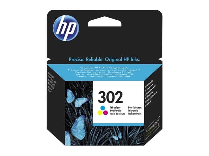 Cartucho de tinta Original HP 302 Tricolor para HP DeskJet 2130, 3630 HP OfficeJet 3830, 4650 HP ENVY 4520