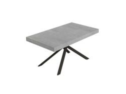 Mesa extensible Niket 160/244x80 cm, patas de hormigón antracita, Itamoby
