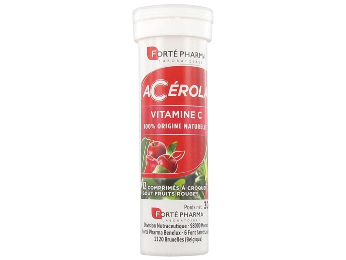 Acerola Vitamina C 12 Comprimidos Masticables FORTÉ PHARMA