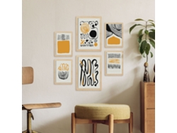 NACNIC Set De 6 Posters En Tinta Negra Emociones Láminas Artísticas Y Abstractas Para  Tamaños A3 & A4 Marcos Negros