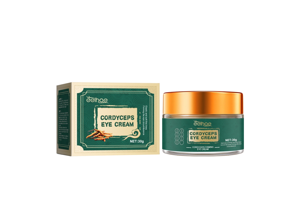 La crema para el contorno de ojos con cordyceps reduce las arrugas y reafirma la piel.