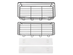 Estante de pared para baño, multifuncional, elegante, sencillo, de gran capacidad, resistente, con capacidad de carga, adhesivo, organizador de ducha para el hogar.