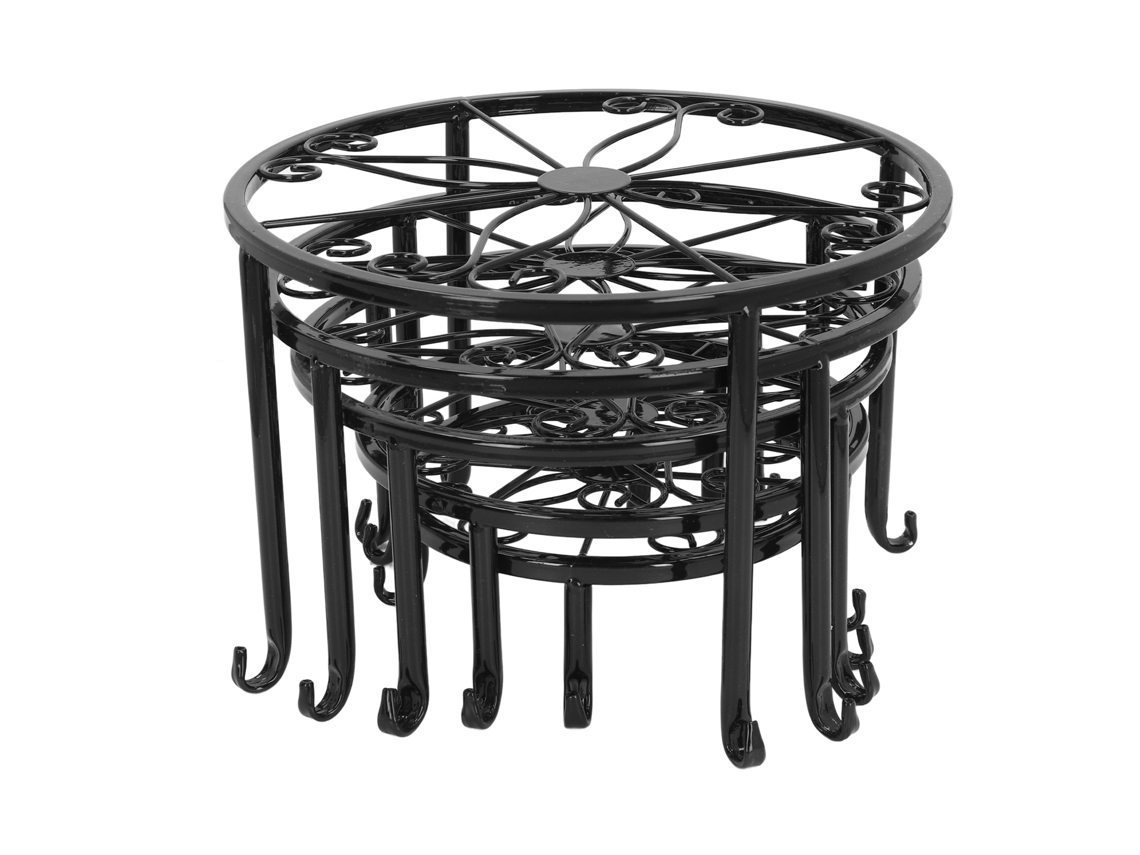 5 Juegos De Soportes Metálicos Decorativos Y Estables Para Macetas De Plantas De Interior Y Exterior.