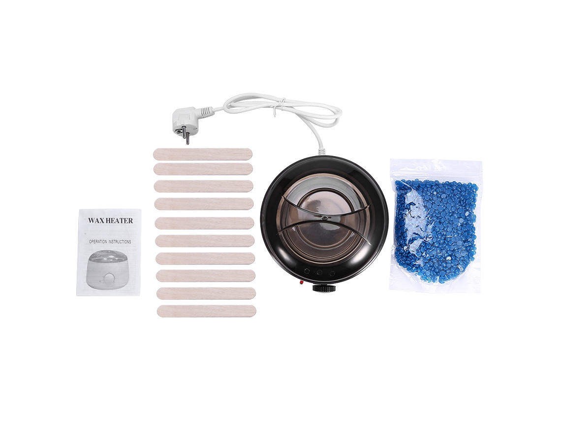 Set De Depilación Con Calefactor De Cera Caliente Para Cuerpo Bikini Piernas Cera De Manzanilla
