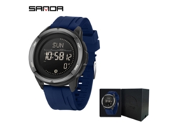 Reloj Electrónico (silicona Azul) Con Brújula, Metrónomo, Resistente Al Agua, Podómetro Multifuncional, Reloj Deportivo.