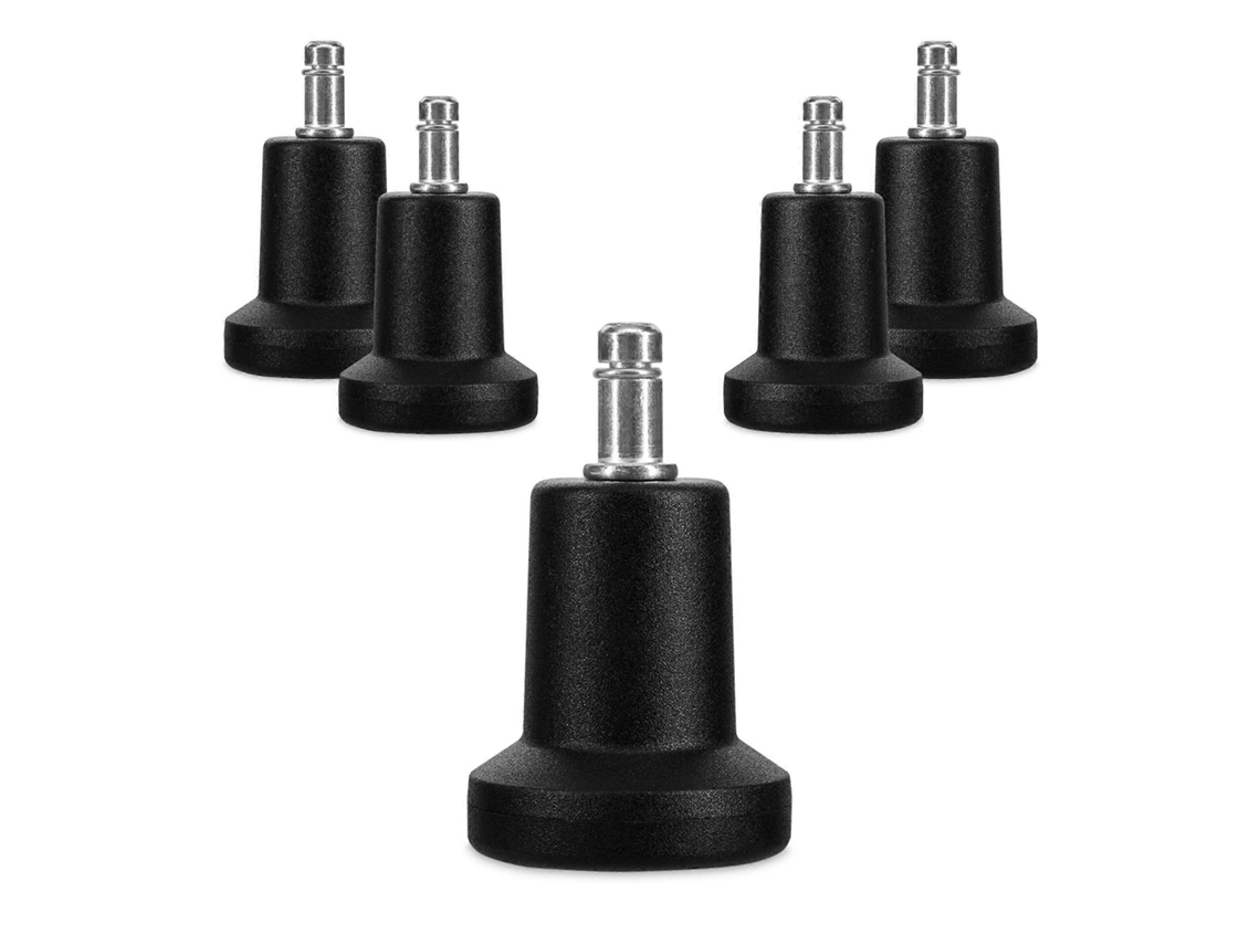 Campanas Para Silla De Oficina - 5 Tapones De Reemplazo Para Ruedas 10/22 Mm - Patas Fijas Y Silenciosas Para Suelos Duros