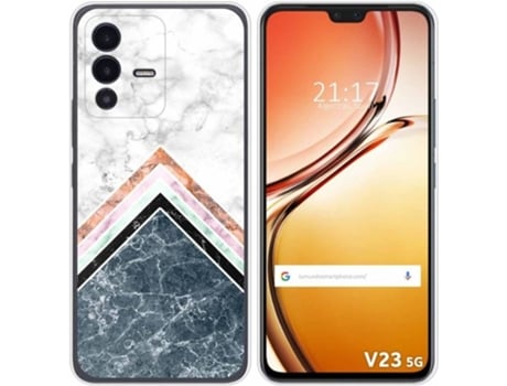 Carcasa para Vivo V23 5G TUMUNDOSMARTPHONE Dibujos Mármol 05 Multicolor