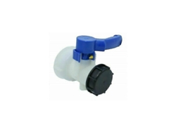 Válvula Mariposa Plástica Integrada Para Tanque Ibc 1000 Litros 2"/62mm Dn40 Con Rosca Fija S60x6