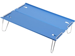 Mesa STObaza ALIPIS en acero inoxidable, aluminio y patas portátiles para camping.