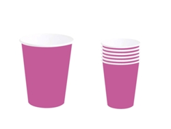 Gafas GUIRCA Pack De 6 Vasos Neón Fucsia 240 Ml (90 Cm)