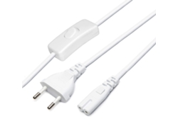 Cable de Alimentación LEDBOX con Interruptor (2 x 075mm) Ficha Eu-C7 15m