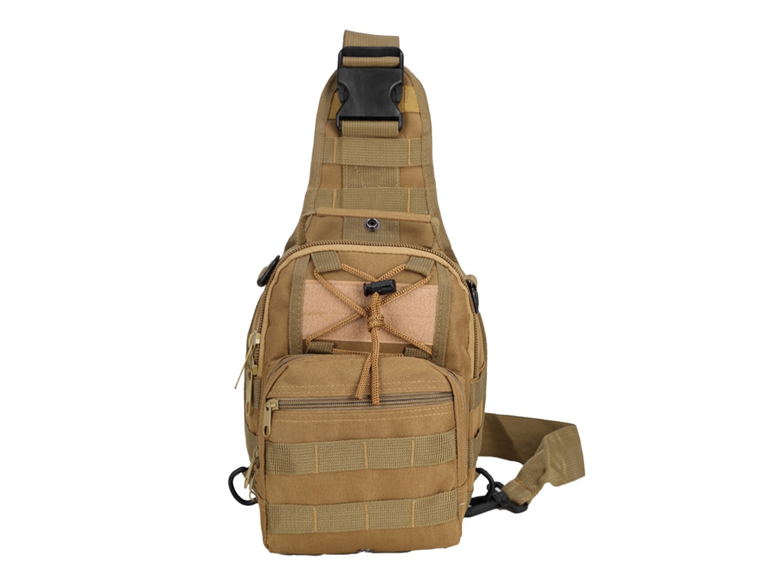 Riñonera Oxford para hombre, ideal para senderismo, ciclismo y viajes, en color caqui.
