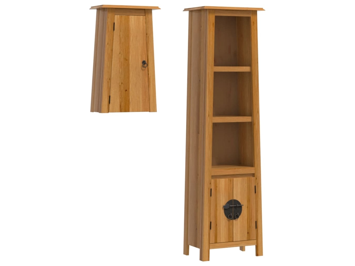 Conjunto de 2 Muebles de Baño en Madera Maciza de Pino EXCLUSIVO MAISON