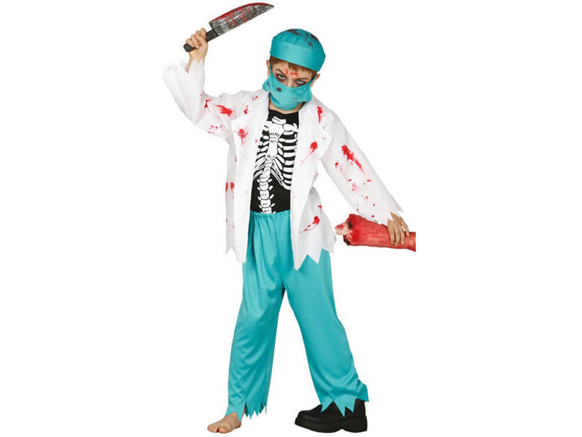 Disfraz de Niña DISFRAZZES Doctor Zombi (Talla: 5 a 6 años)