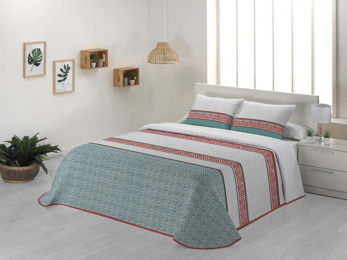 Colcha JVR Cuba (Poliéster - Azul - 250 cm)