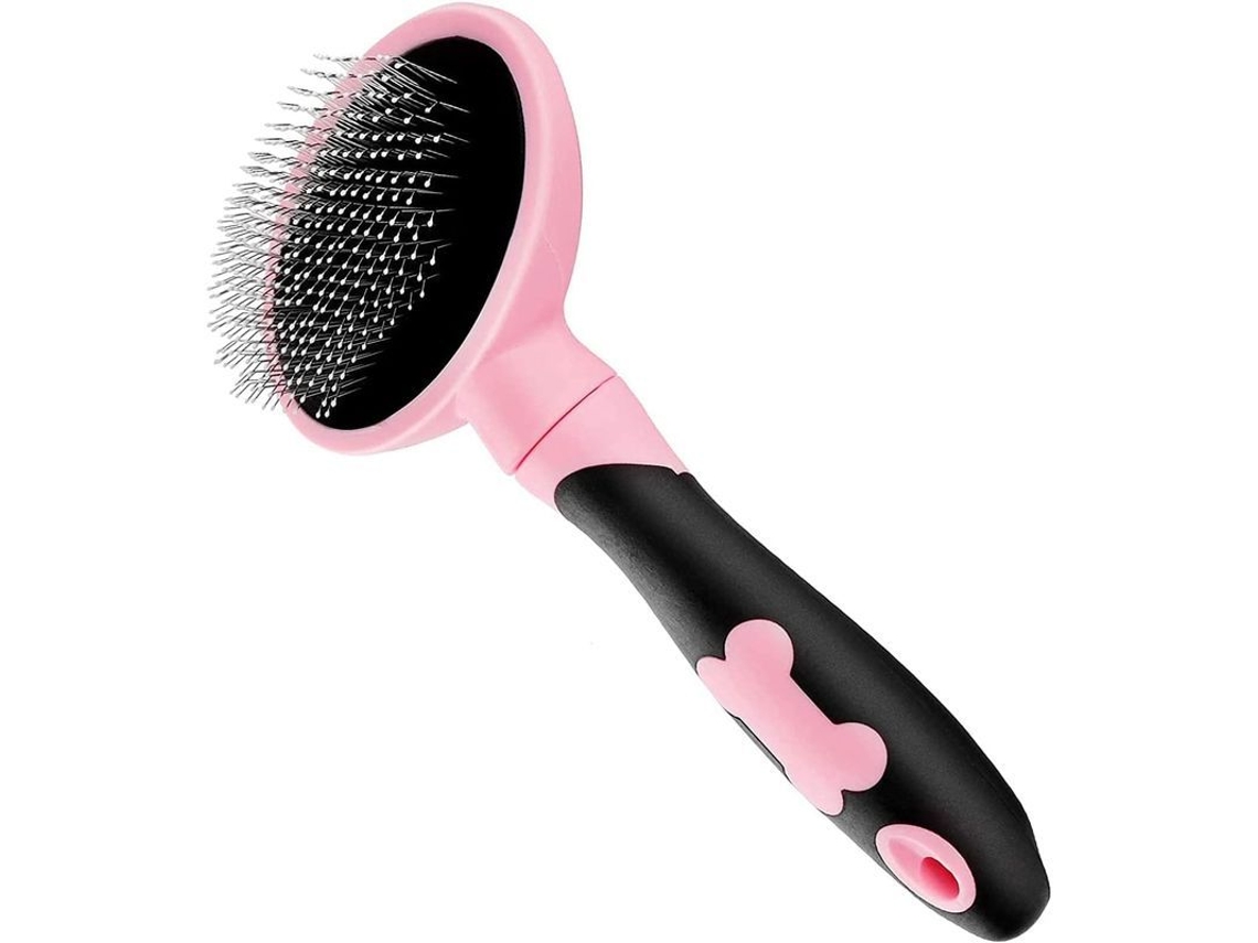2026-pincel De Grooming Para Perros Y Gatos De Pelo Largo Y Corto - Rosa